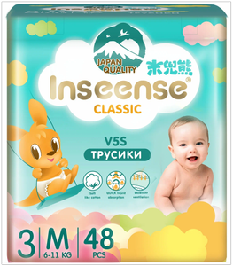 Inseense подгузники-трусики Classic V5S M (6-11 кг), 48 шт