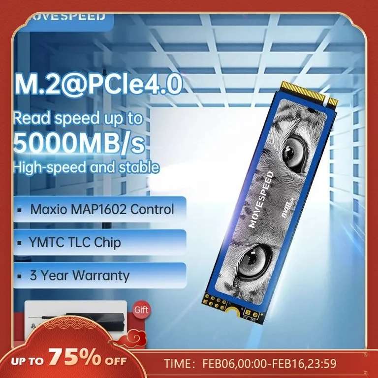 MOVESPEED SSD NVMe M2 2280 2 ТБ