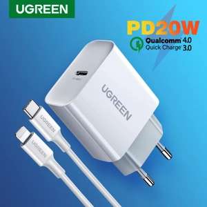 Устройство для быстрой зарядки Ugreen 4,0 3,0 QC PD, зарядное устройство 20 Вт
