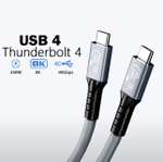 Кабель Thunderbolt 4 UGOURD USB4, 40 Гбит/с, 240вт, 1м