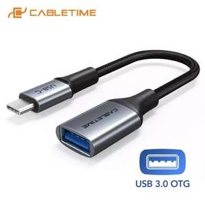 Кабель OTG Cabletime USB 3.0, 15 см.