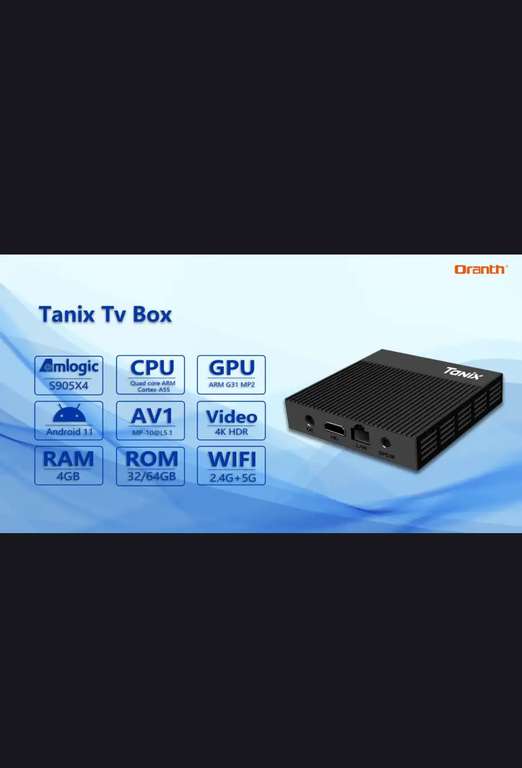 ТВ-приставка Tanix X4, Android 11.0 4/32Gb (при оплате Ozon картой, из-за рубежа)