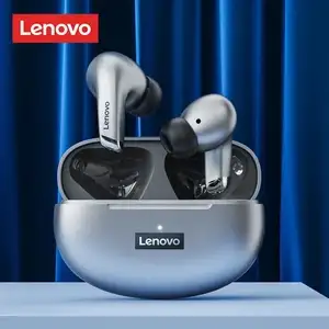 Беспроводные наушники Lenovо LP5, белые / серые