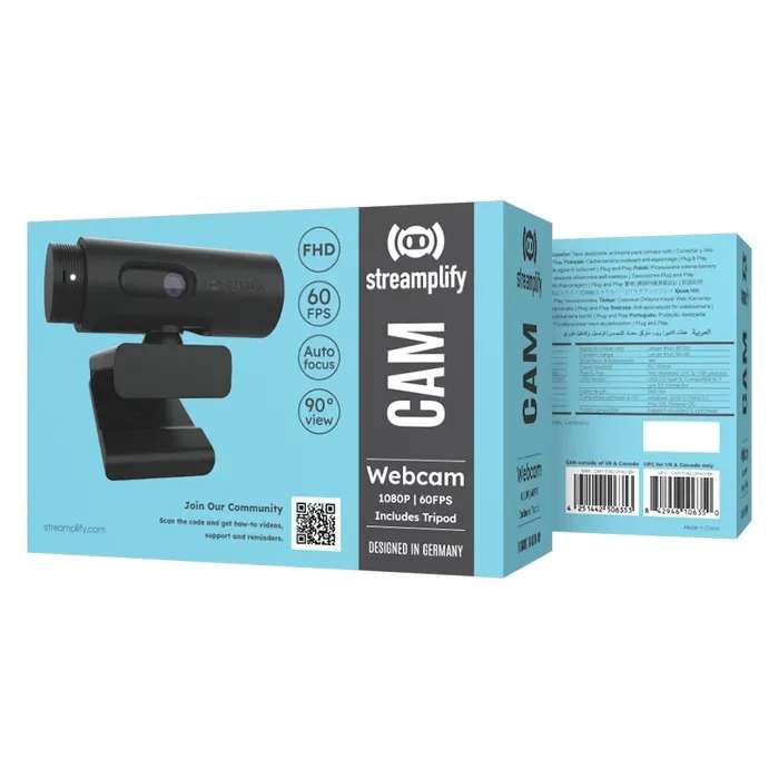 Веб-камера Streamplify Cam (2m pixel, 1920x1080, 60 fps, Auto focus) (цена с картой озон)