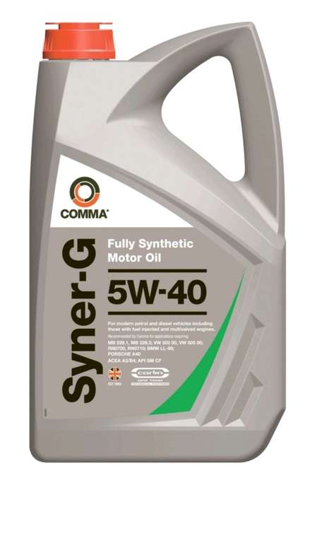 Моторное масло Comma 5W-40 Синтетическое 4 л