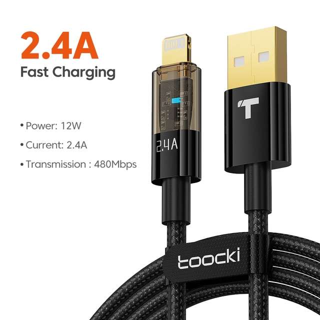 USB - кабель Toocki для iPhone, 1 м.