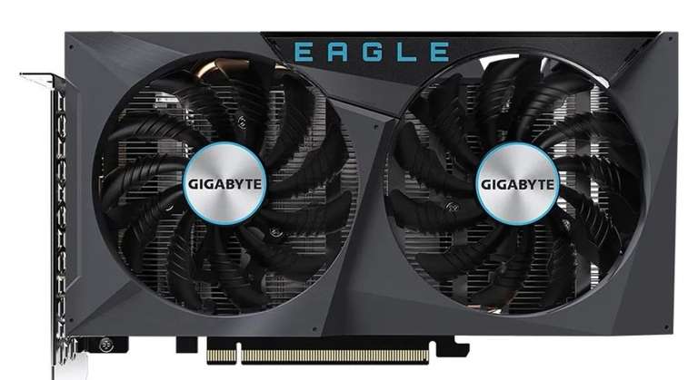 Видеокарта GIGABYTE NVIDIA GeForce RTX 3050, GV-N3050EAGLE-8GD, 8ГБ, GDDR6, Ret