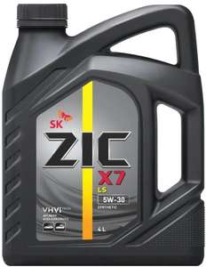 Моторное масло ZIC X7 LS 5W-30 Синтетическое 4 л (цена с Ozon картой)