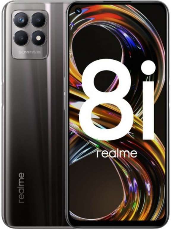 Смартфон Realme 8i 4+64Гб, Helio G96