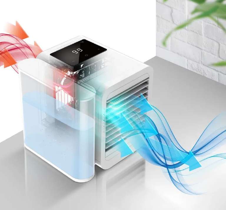 Вентилятор Xiaomi Microhoo Personal Air Conditioning Fan белый с функцией охлаждения (продавец JOYBUY Selected, доставка из-за рубежа)