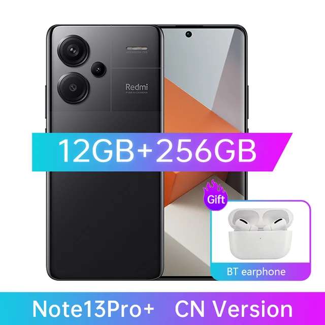 Смартфон Xiaomi Redmi Note 13 Pro plus 12/256 Глобальная ПЗУ + BT наушники