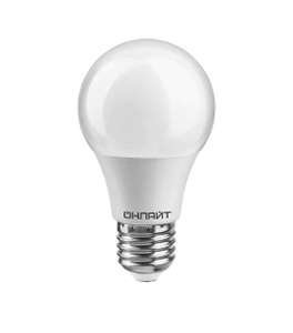 Лампа светодиодная ОНЛАЙТ 71 649, 10 Вт, груша Е27, теплый свет 2700К, упаковка 10 шт. (+70 бонусов)