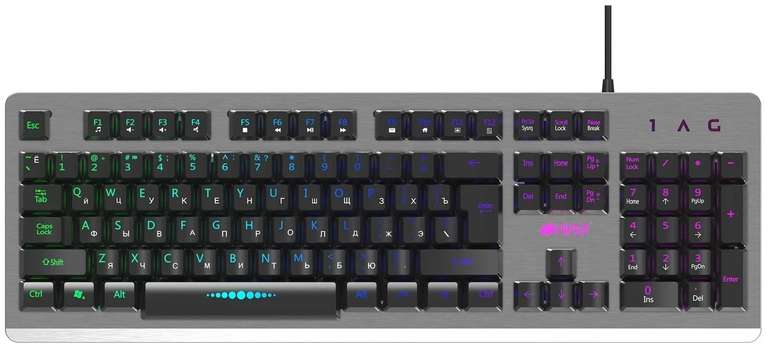 Игровая клавиатура HIPER GK-6 SHTURMER Black/Gray