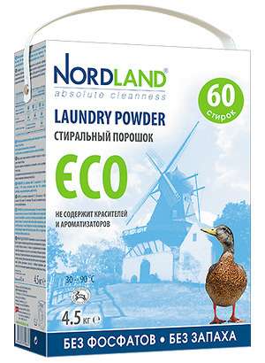 Стиральный порошок Nordland Eco 4,5 кг.
