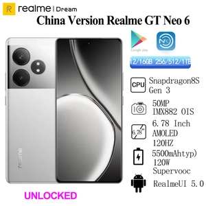 Смартфон Realme GT Neo 6 12+256Гб Версия CN (пошлина 2123₽)