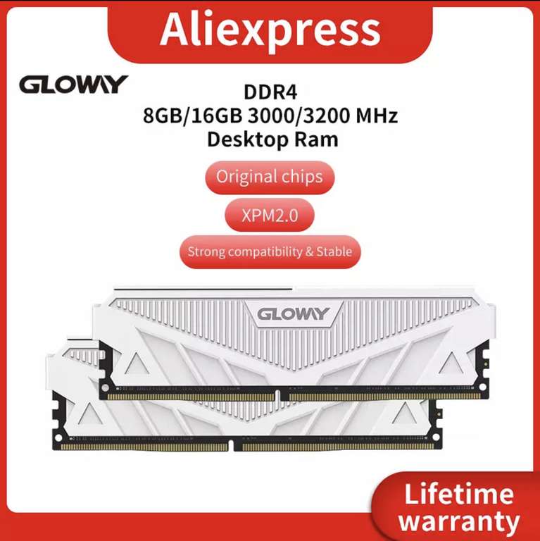 Оперативная память Gloway 3000MHz 16 Гб (8Gb x2) (2674₽ через QIWI)
