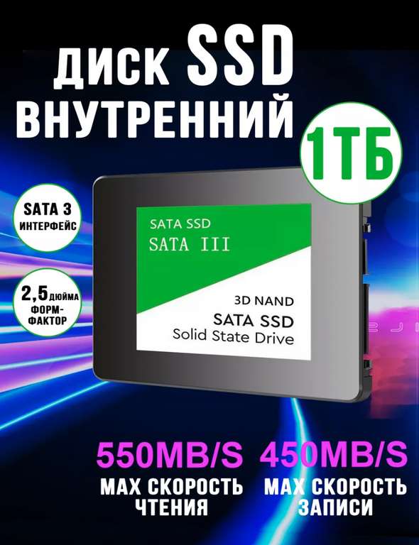 SSD 1Tb (возможно, неоригинальный, с Wb кошельком)