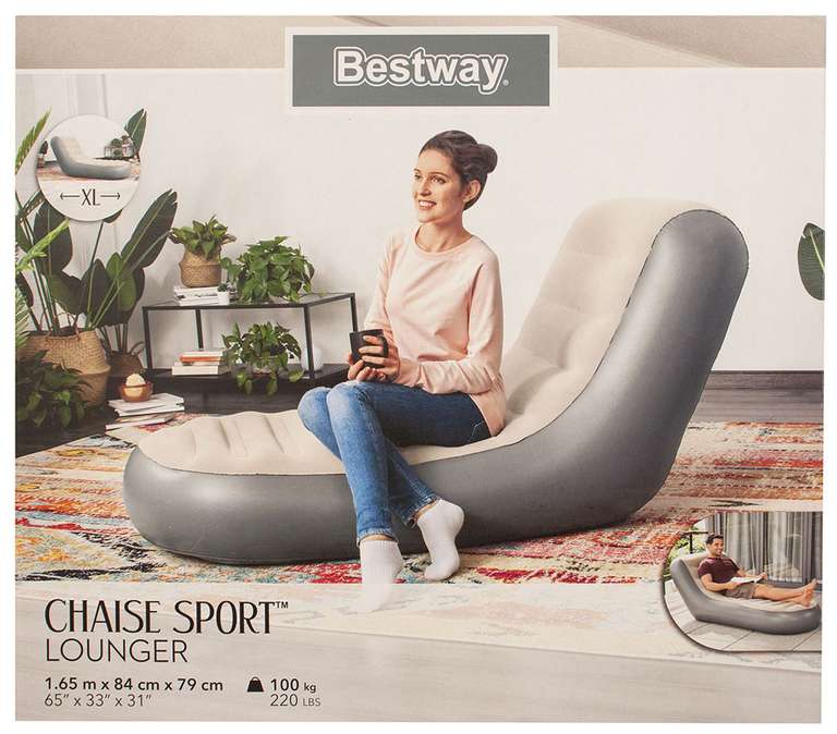 Кресло-шезлонг надувное Bestway Sport Lounger 75064