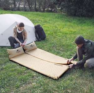 Мат спальный Naturehike с подушкой, жёлтый