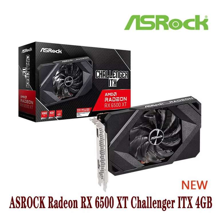Видеокарта ASROCK Radeon RX 6500 XT (23500₽ при покупке через QIWI)