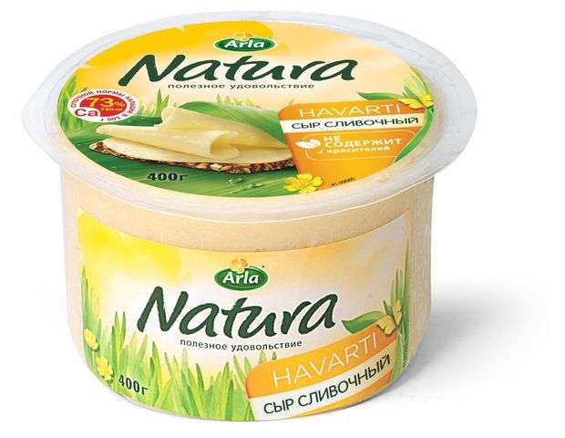[МСК] Сыр Arla Natura Сливочный 45%, 400г