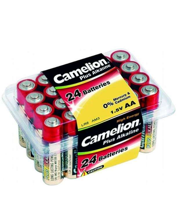 Батарейки Camelion Plus Alkaline AA LR6 1,5 В 24 шт.(шт: 11,5₽)