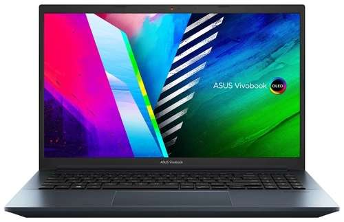 Ноутбук ASUS Vivobook Pro 15 (15.6", OLED, RTX 3050, Ryzen 7 5800H, RAM 16 ГБ, SSD 512 ГБ, пласт/алюм, без ОС)