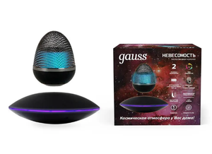 Беспроводная колонка Gauss 5W RGB 220-240V/5V Li-ion 1000mA левитация