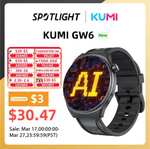 Смарт-часы Kumi GW6, Amoled, 3 цвета