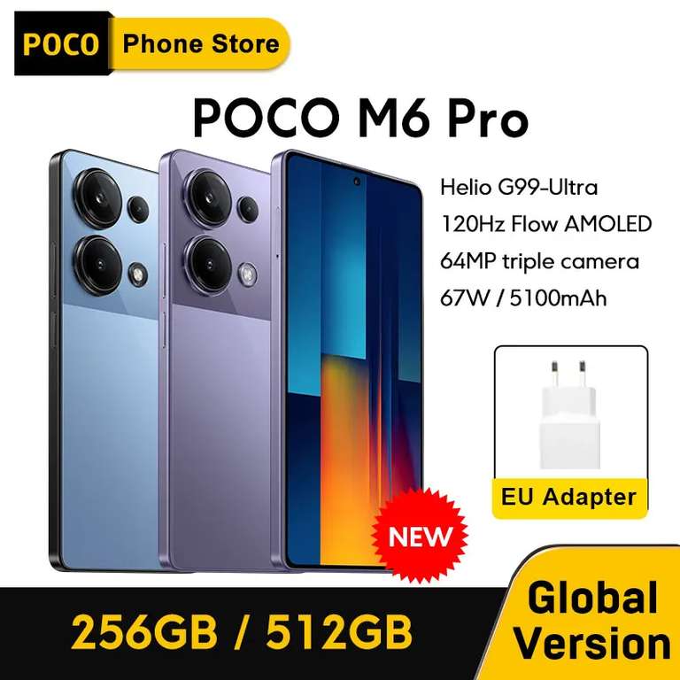 Смартфон Poco M6 Pro 8/256