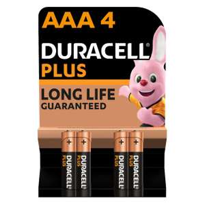 Батарея Duracell ААА LR03-4BL PLUS 4 шт. (с бонусами 124₽)