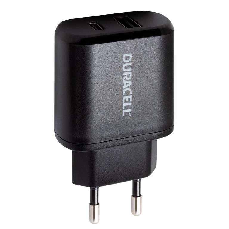 Сетевое зарядное устройство Duracell USB/Type-C Black (DRACUSB6-RU)