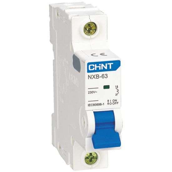 Автоматический выключатель CHINT 1п C 10А 4.5кА NXB-63S (R), 296709