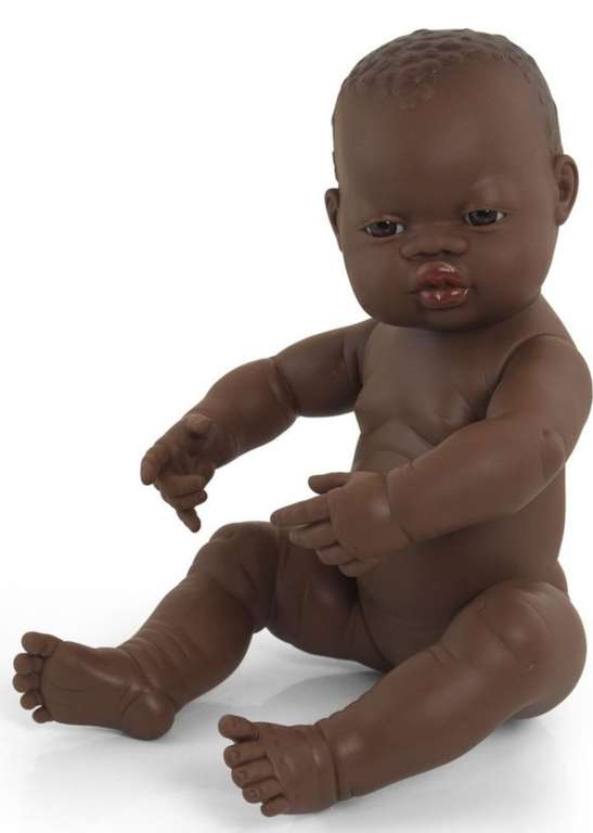 Кукла пупс Miniland девочка Африканка 40см.