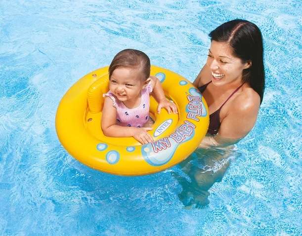 Круг INTEX, дно с отверстиями для ног, 1-2 года, 67 см