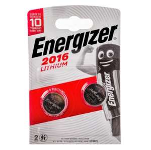 Батарейки Energizer Miniatures Lithium CR2016 2 шт/бл 7638900248340