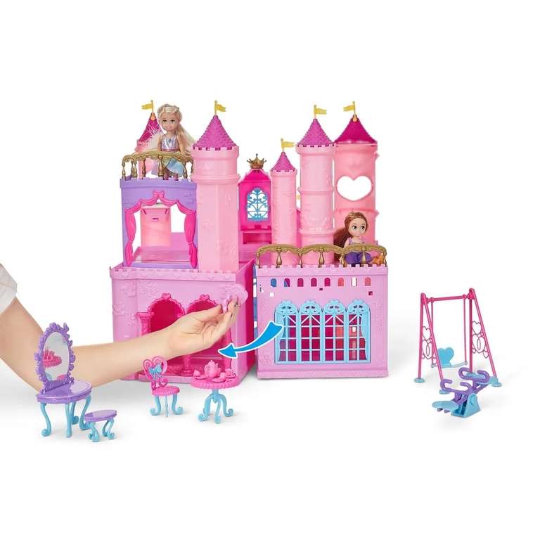 Кукольный домик ZURU SPARKLE GIRLZ Королевский дворец + кукла 11 см (с Озон картой)