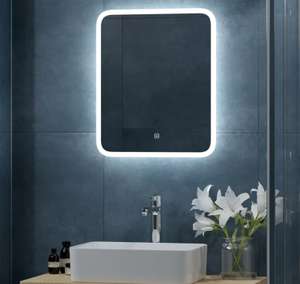 Зеркало для ванной Light Led с подсветкой 50x60 или 40x60 см (цена зависит от города)