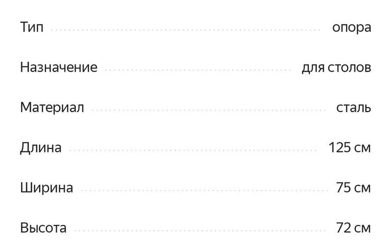 [Москва, МО] Опора для столешницы ИКЕА МЕЛЬТОРП, 125х75 см