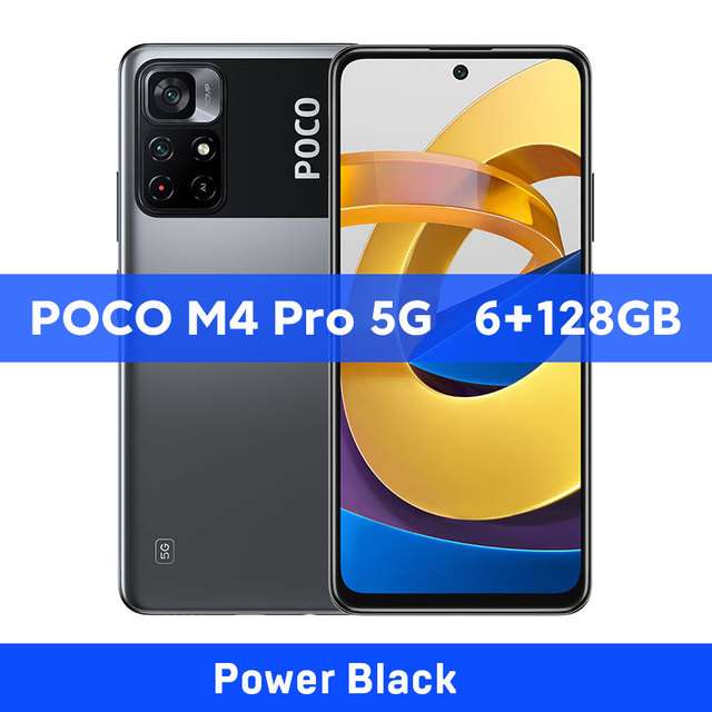 Смартфон глобальная версия POCO M4 Pro NFC 6+128 GB