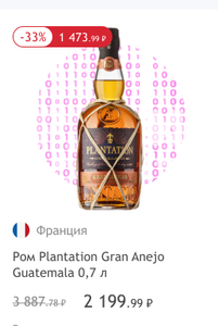 Ром Plantation Gran Anejo Guatemala 0,7 л