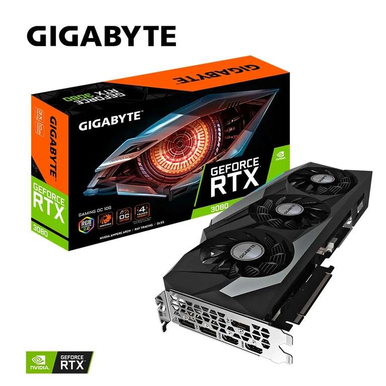 Видеокарта Gigabyte GeForce RTX 3080 GAMING OC 10G (новый продавец)