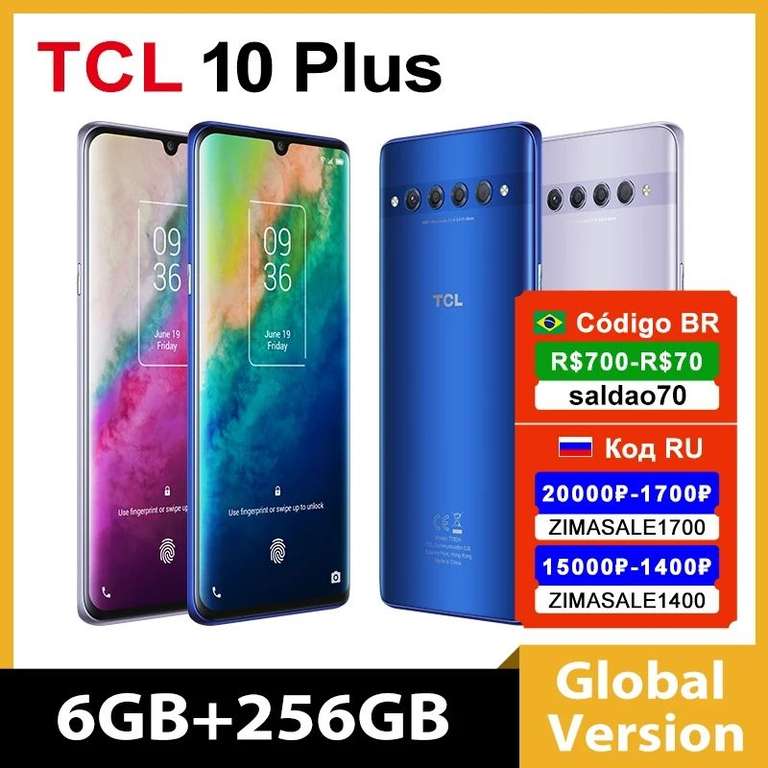 Смартфон TCL 10 Plus, 6 ГБ/256 ГБ