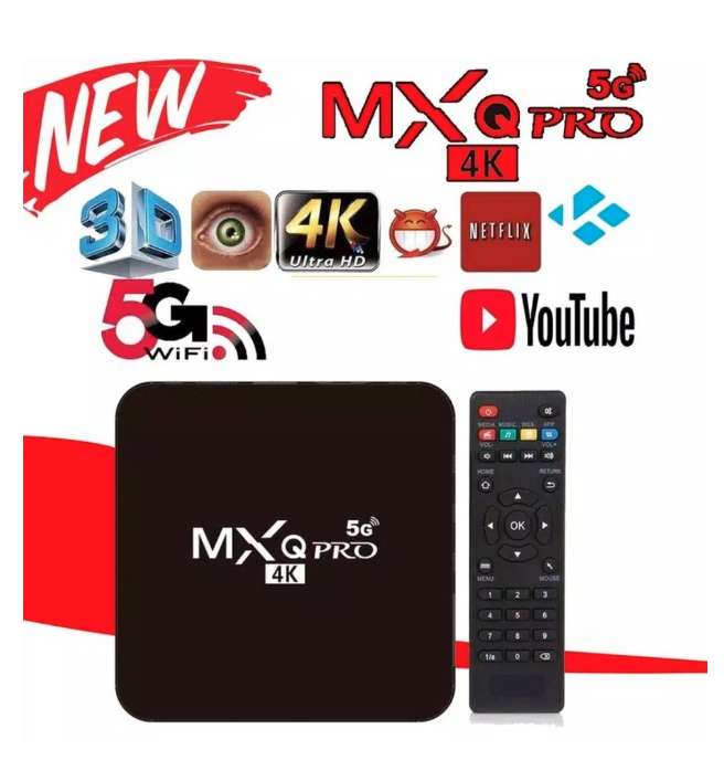 Цифровая смарт ТВ-приставка MXQ Pro 4K 5G 4GB 64GB Wi-Fi