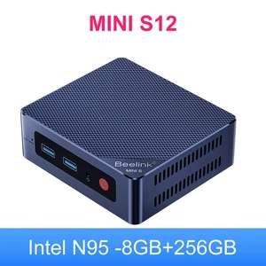 Мини ПК Beelink Mini S12 (Intel N95, 8+256 ГБ, Windows 11, Wi-Fi 6/BT 5.2)