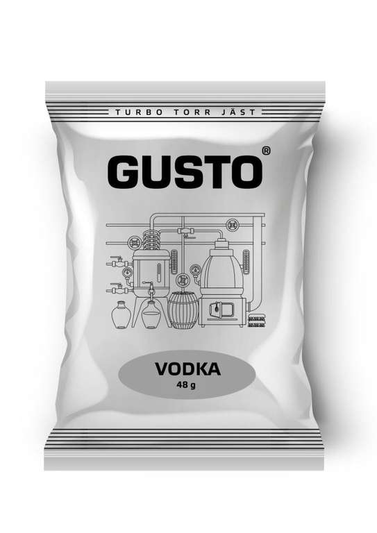 Спиртовые турбо-дрожжи vodka gusto (+вернётся 92% 452 бонуса)