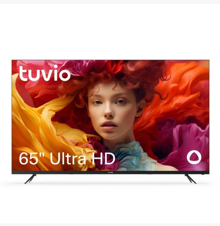 Телевизор 65” Tuvio TD65UFBSV1 (4K, DLED, Frameless, YaOS) с картой Пэй