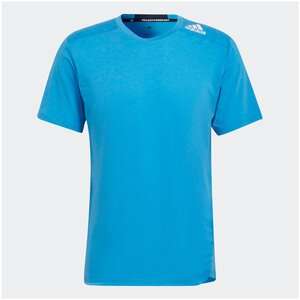 Футболка Adidas Designed for Training Tee. Голубая. Размеры S и М