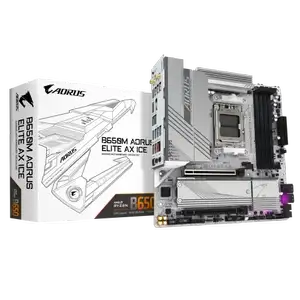 Материнская плата GIGABYTE B650M AORUS ELITE AX ICE (АМ5, по Озонкарте из Китая)