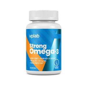 Strong Omega-3 от VPLAB 60 капсул с высокой концентрацией EPA DHA.